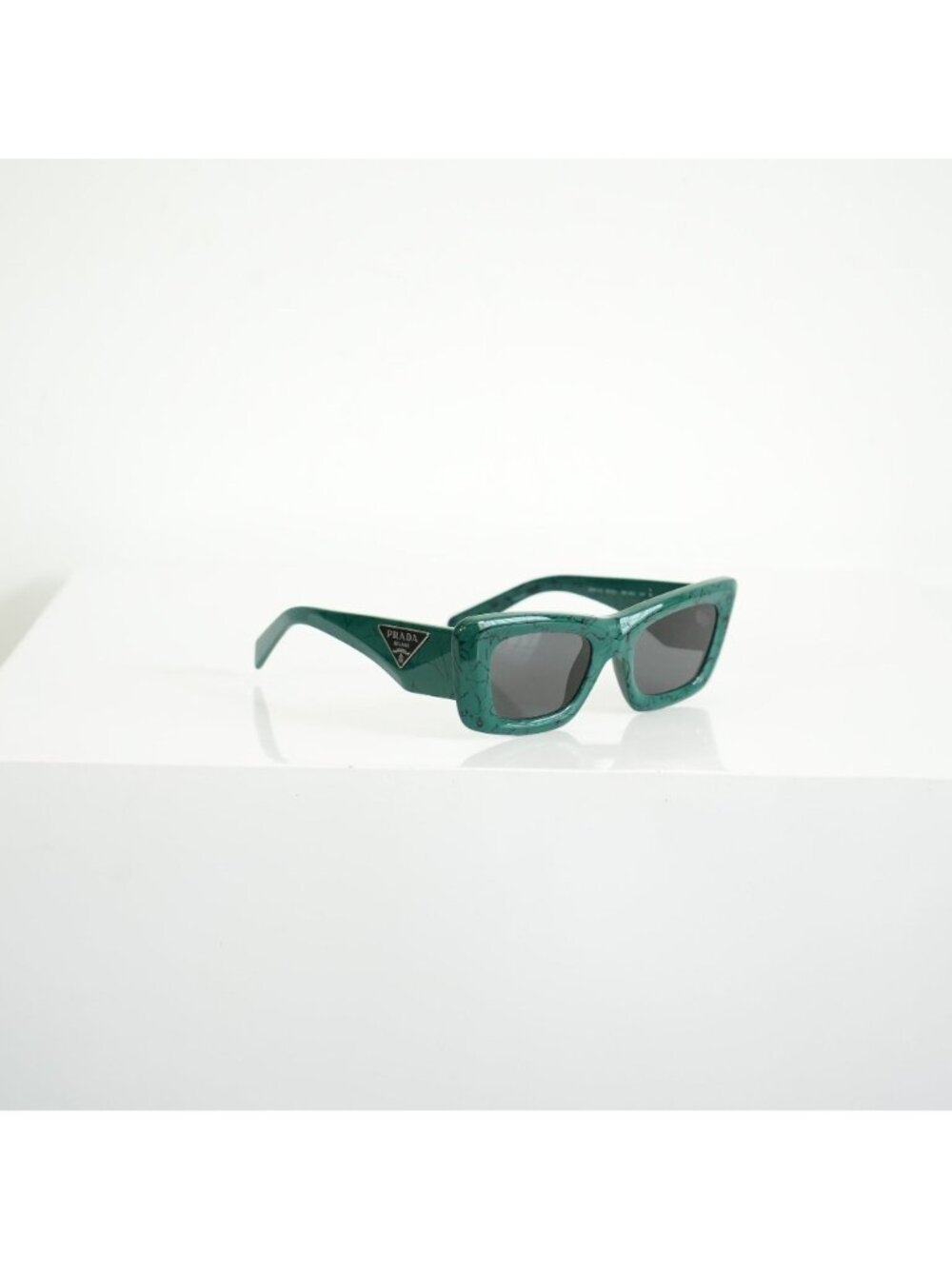 Prada SPR 13Z Green Marble Acetate Finish Sunglasses FULL SET - Picture 10 of 11